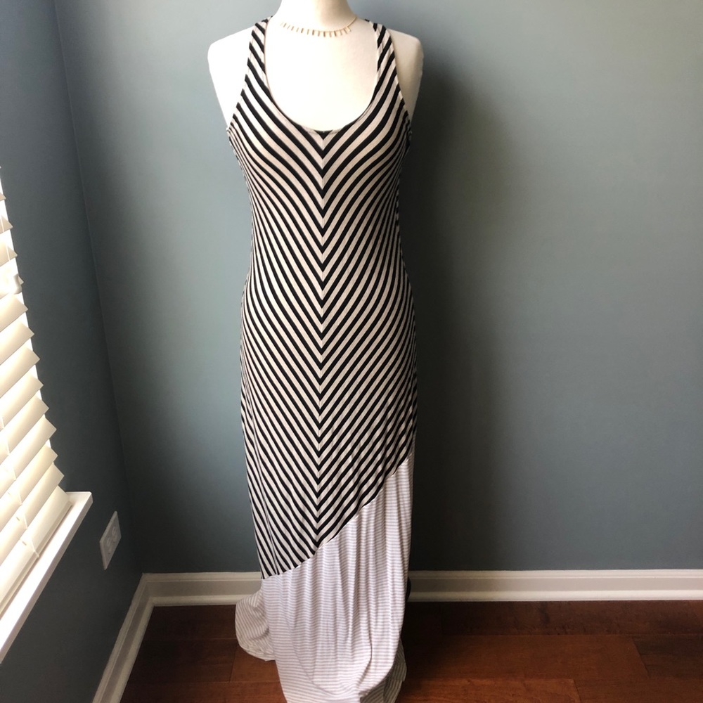 Ella Moss Striped Racerback Maxi Dress